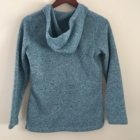 Eddie Bauer blue heathered hooded pullover | Size Small - Picture 4 of 5